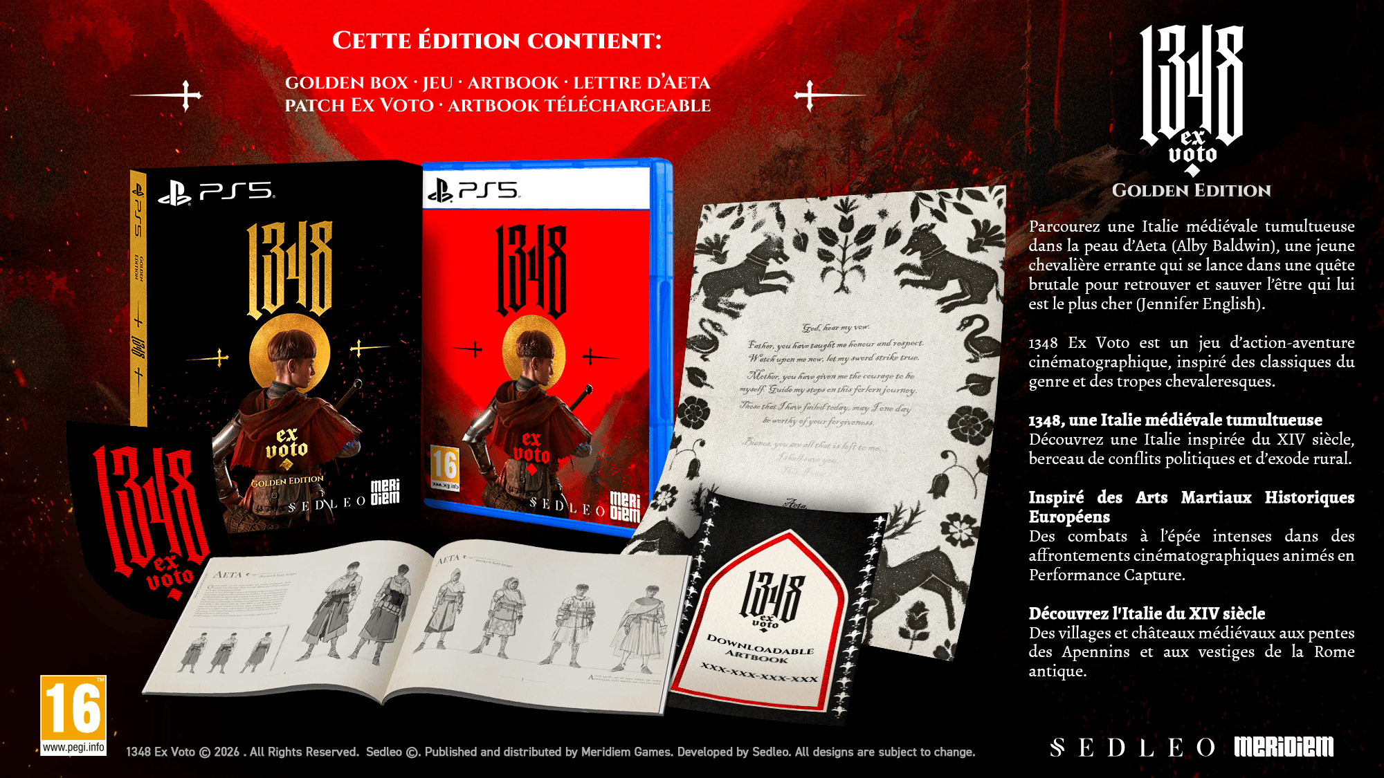 1348 Ex Voto Golden Edition PS5 - Jeux Vidéo Physique - Meridiem - Shop Just for Games