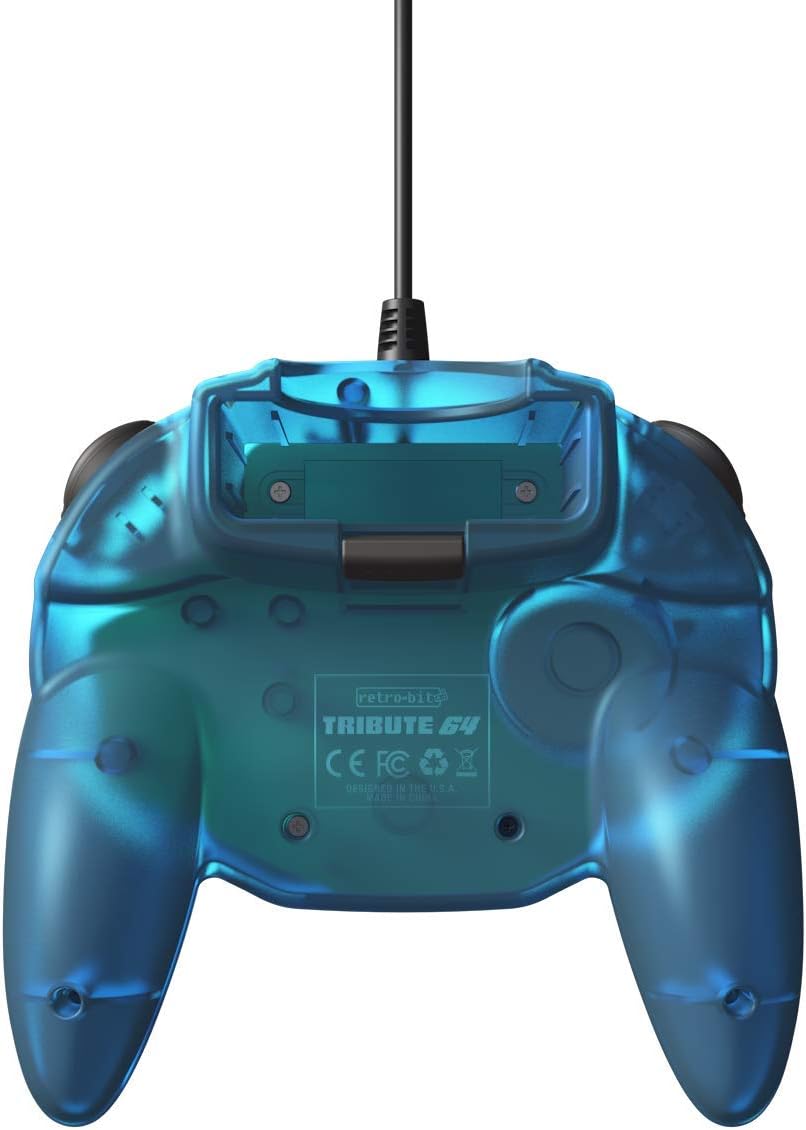 Retrobit - Tribute 64 USB Wired Controller - Ocean Blue