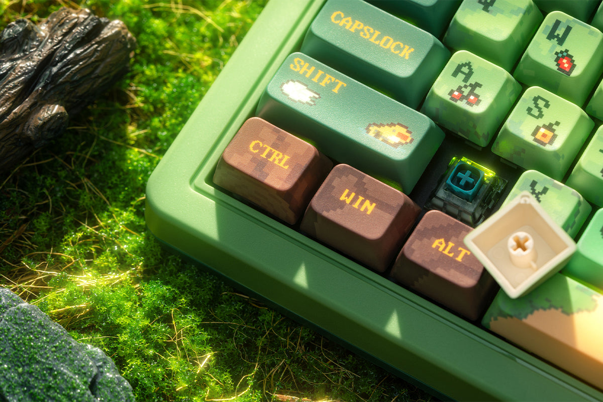 8Bitdo Retro 87 Mechanical Keyboard Forest Wonder pour PC et Android - Qwerty ANSI US Layout