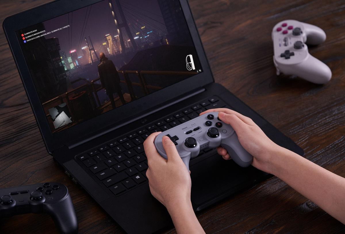 8bitdo Pro 2 Manette sans Fil Bluetooth - Gray Edition - Manettes - 8Bitdo - Shop Just for Games
