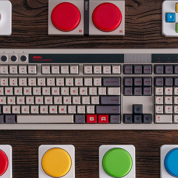 8BitDo Retro Mechanical Keyboard N Edition (Clavier QWERTY 108 touches) - Claviers - 8Bitdo - Shop Just for Games