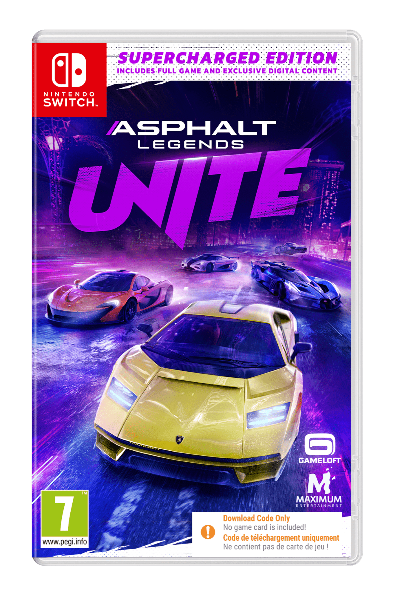 Asphalt Legends Unite Supercharged Edition SWITCH (Code de Téléchargement) - Jeux Vidéo Code de Téléchargement - Maximum Entertainment - Shop Just for Games