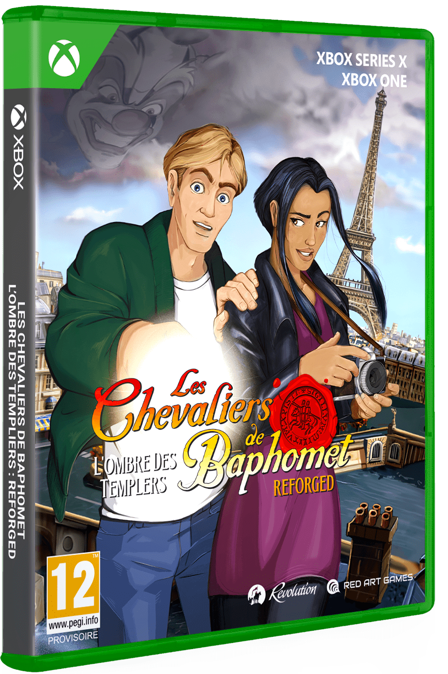 Les Chevaliers de Baphomet - L'ombre des templiers : Reforged Xbox Series X / Xbox One - Jeux Vidéo Physique - Red Art Games - Shop Just for Games