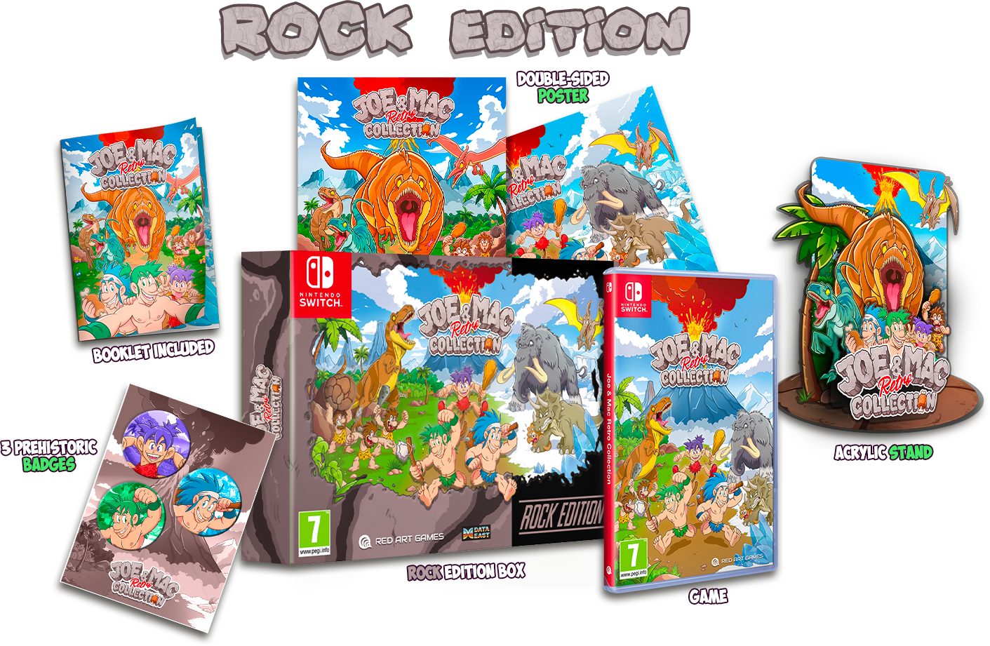 Joe & Mac Retro Collection Rock Edition Nintendo Switch