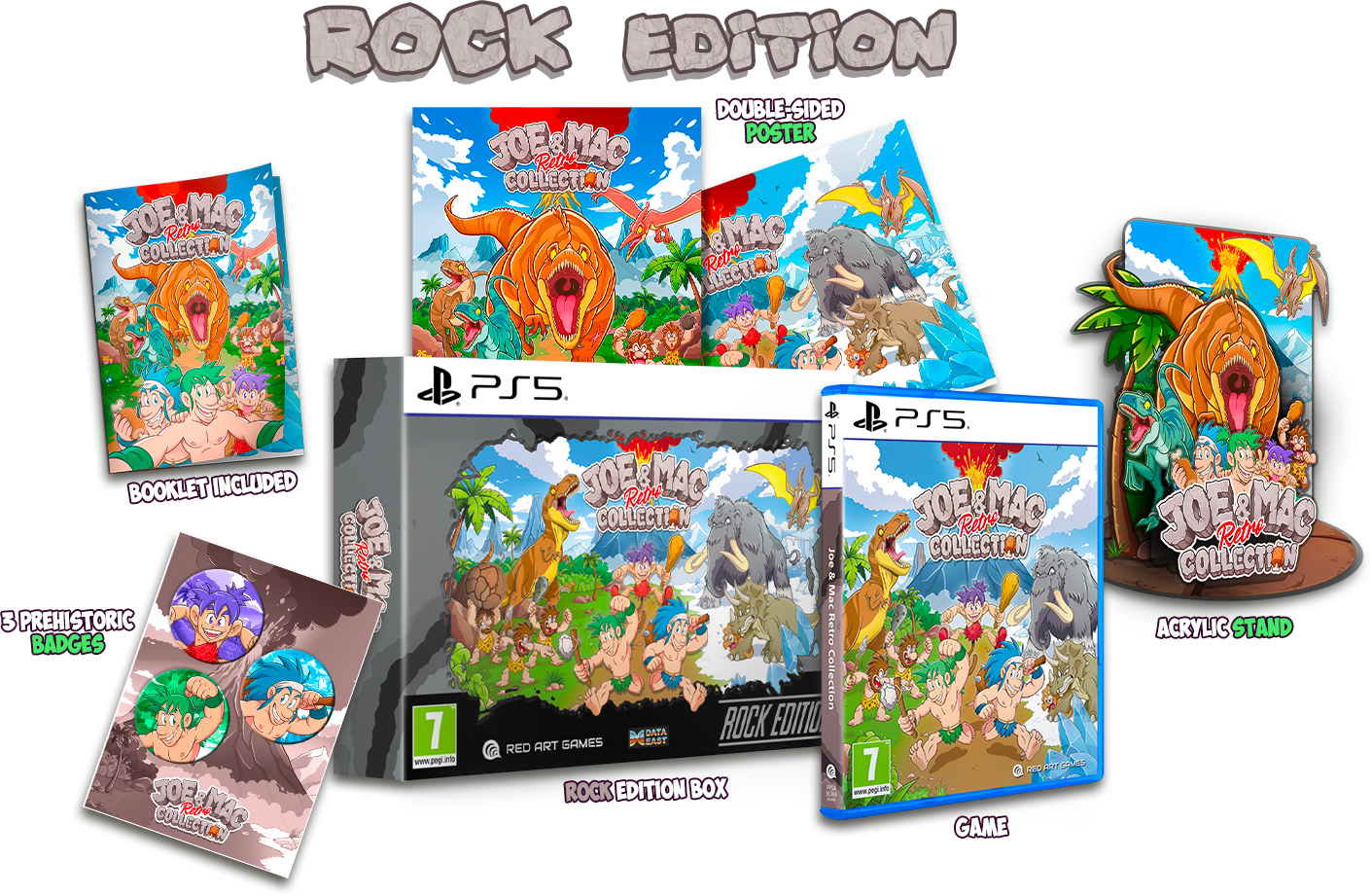 Joe & Mac Retro Collection Rock Edition PS5