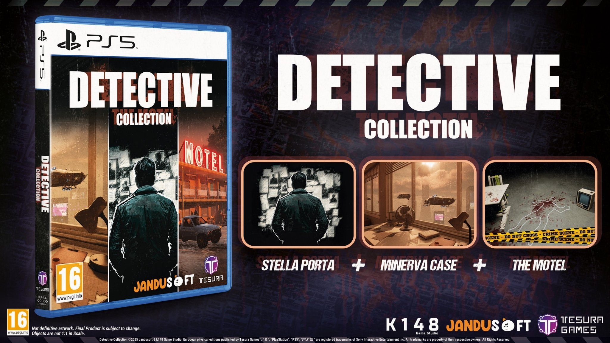 Detective Collection (3 jeux) PS5 - Jeux Vidéo Physique - TESURA - Shop Just for Games