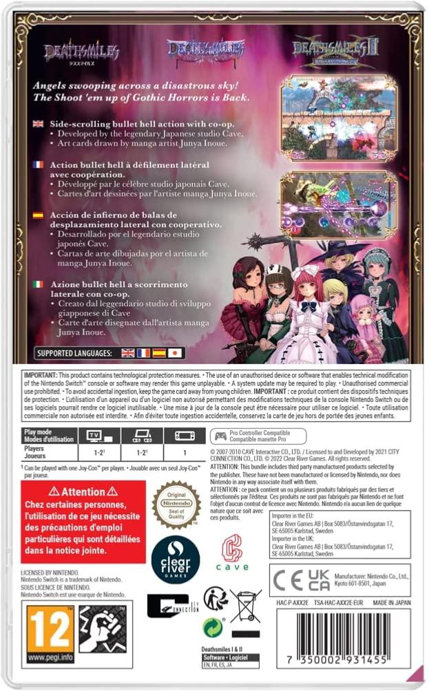 Deathsmiles I & II Nintendo SWITCH - Jeux Vidéo Physique - Clear River Games - Shop Just for Games