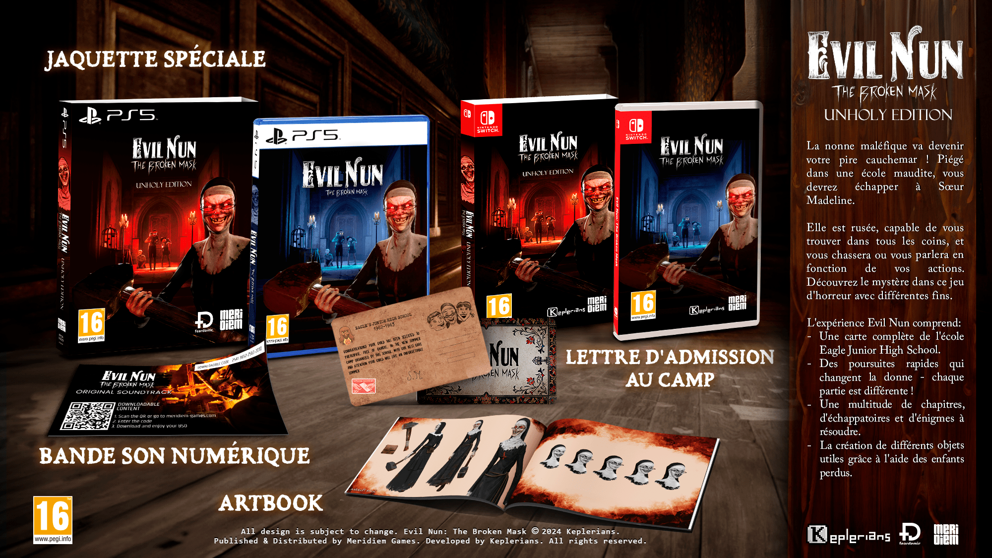 Evil Nun The Broken Mask Unholy Edition Nintendo Switch - Jeux Vidéo Physique - Meridiem - Shop Just for Games