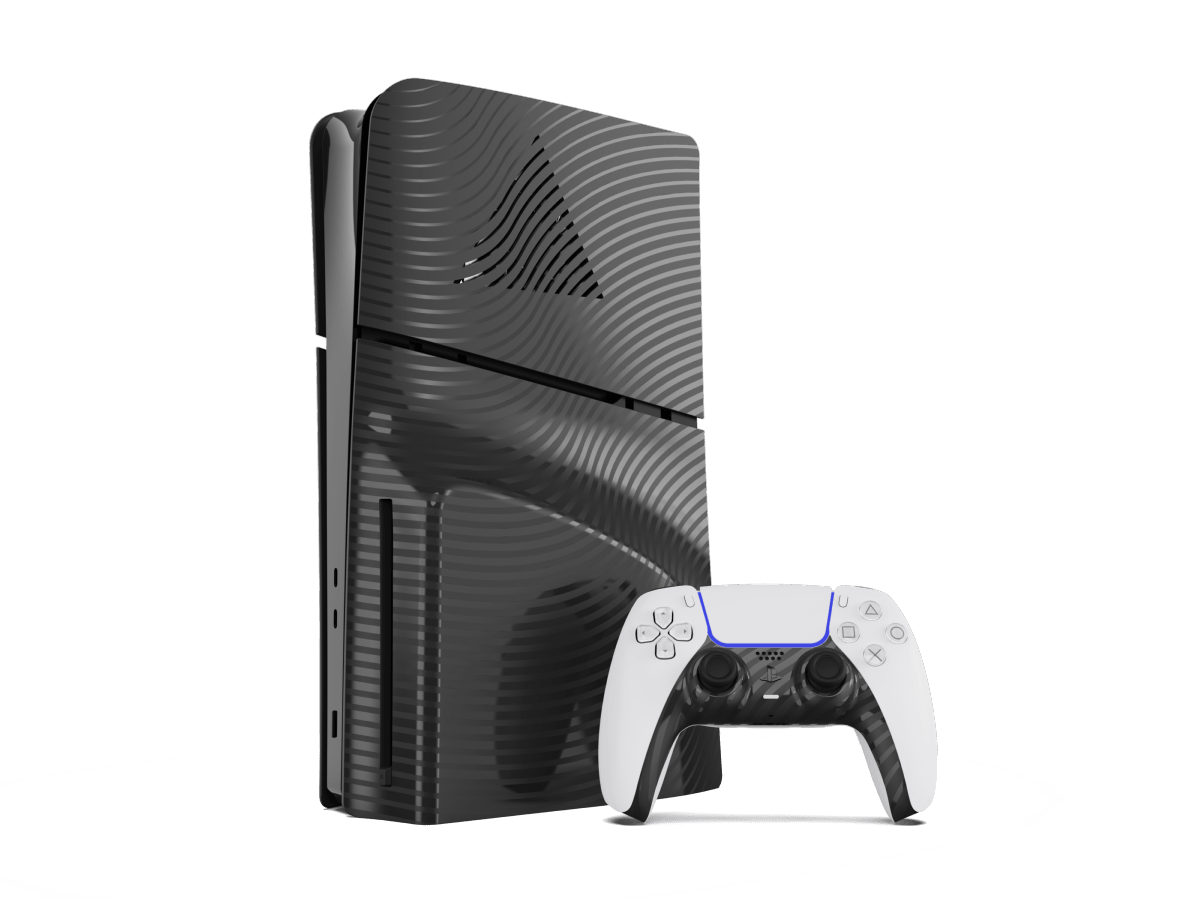 PlayStation 5 Slim - BLACK WAVE FACEPLATES KIT (Faceplate + Controller) - Accessoires - MAXX TECH - Shop Just for Games