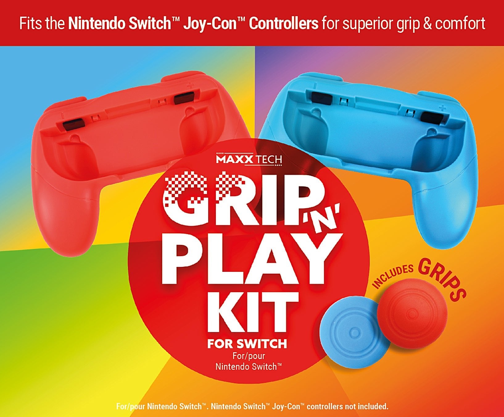 Grip 'N' Play Kit Nintendo Switch - Accessoires - MAXX TECH - Shop Just for Games