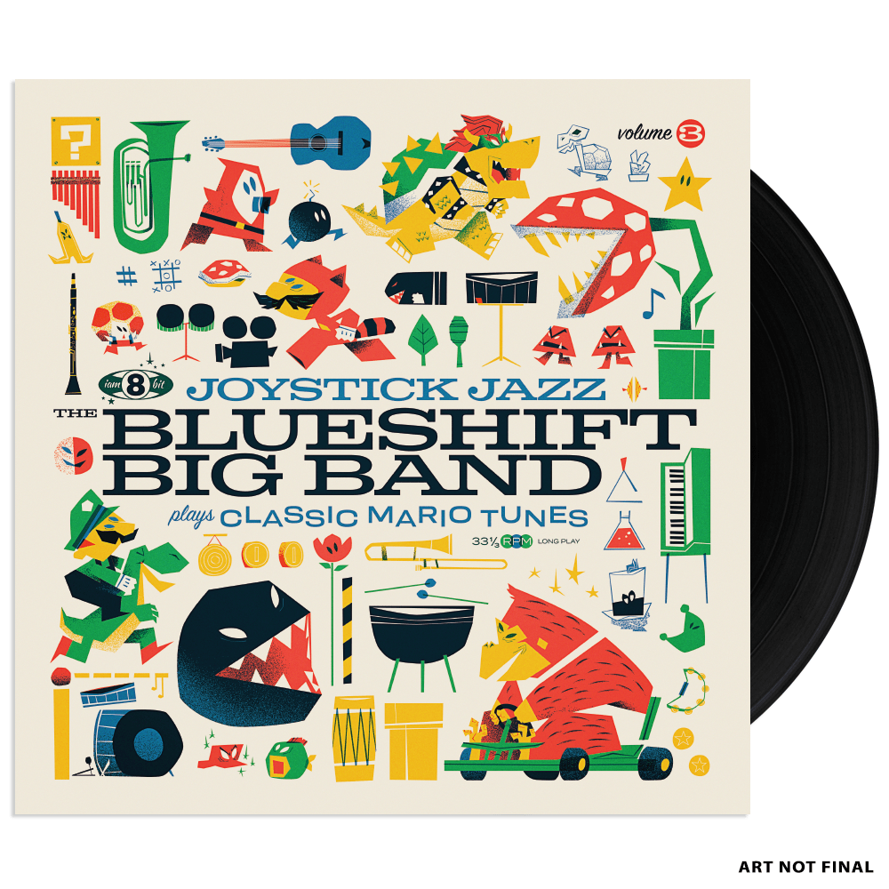 Joystick Jazz: The Blueshift Big Band Plays Classic Mario Tunes (Vol. 3) Vinyle 1LP - Vinyles - iam8bit - Shop Just for Games