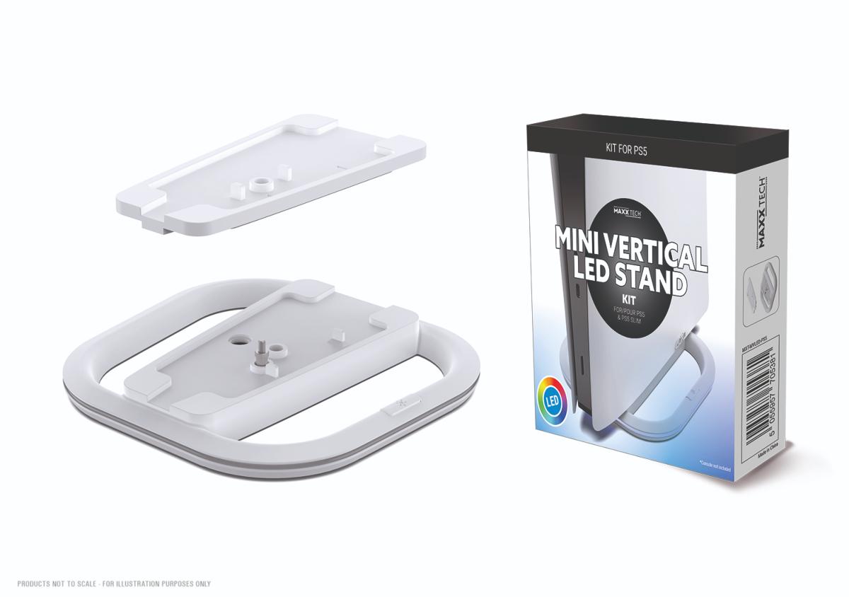 Mini Vertical LED Stand KIT PS5 - Accessoires - MAXX TECH - Shop Just for Games