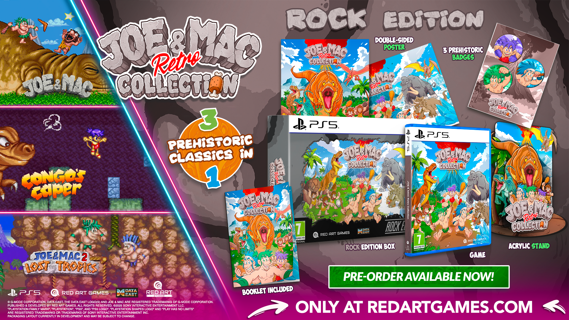 Joe & Mac Retro Collection Rock Edition PS5