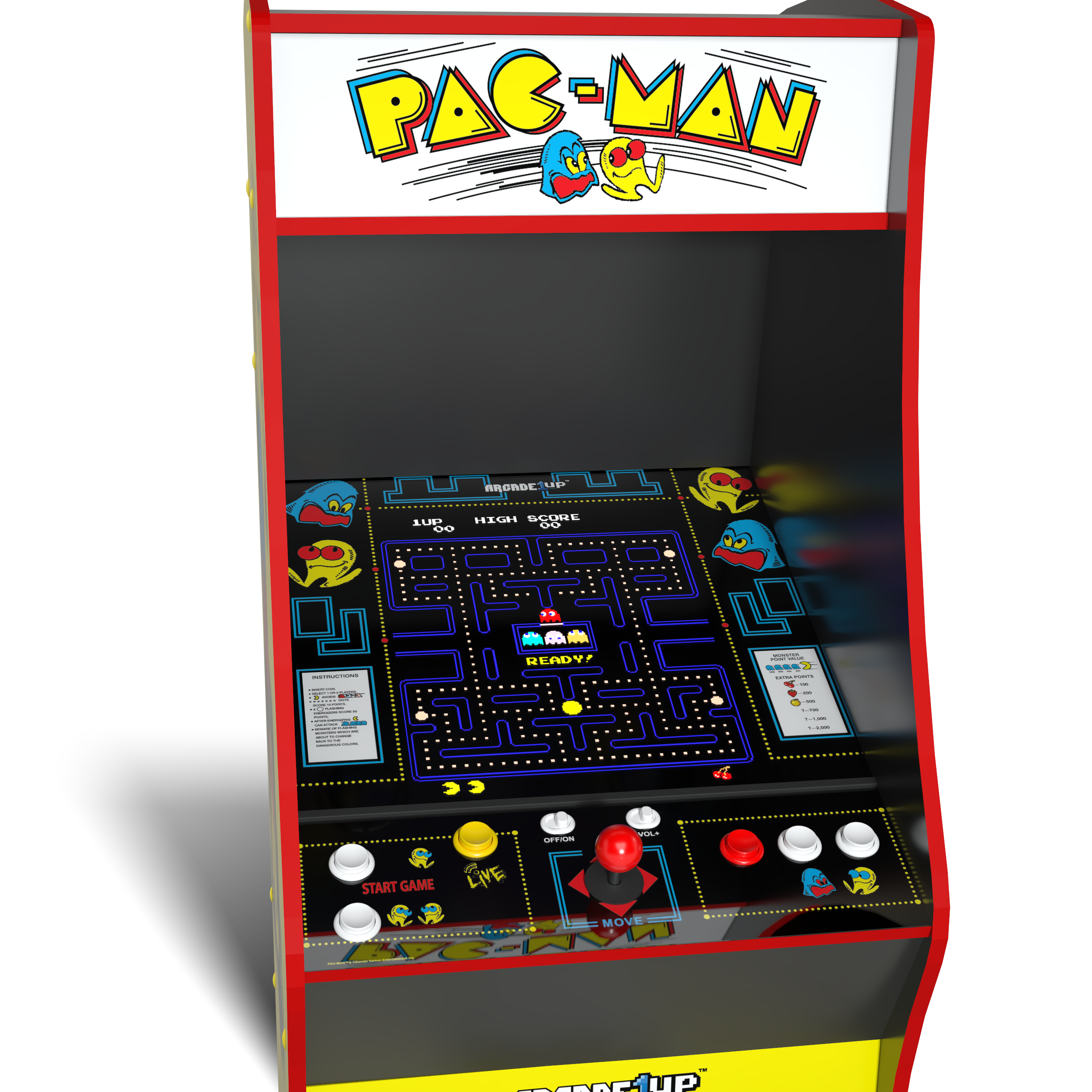 Borne Arcade1Up Pac-Man Deluxe Arcade Machine