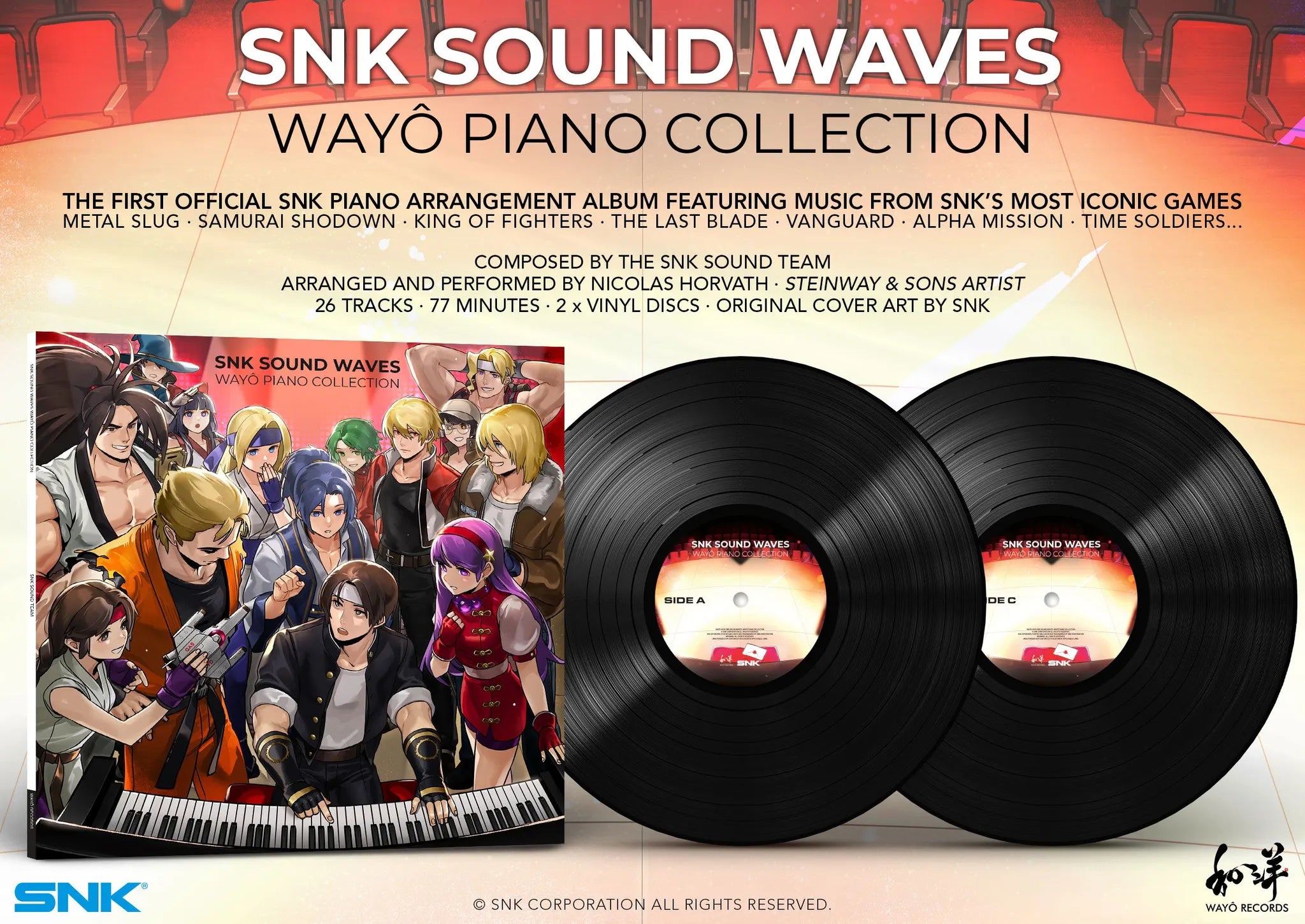 SNK Sound Waves – Wayô Piano Collection Vinyl 2LP
