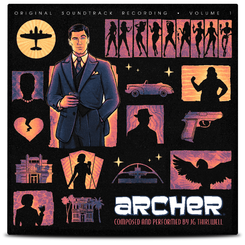Archer Vinyle - 1LP - Vinyles - iam8bit - Shop Just for Games