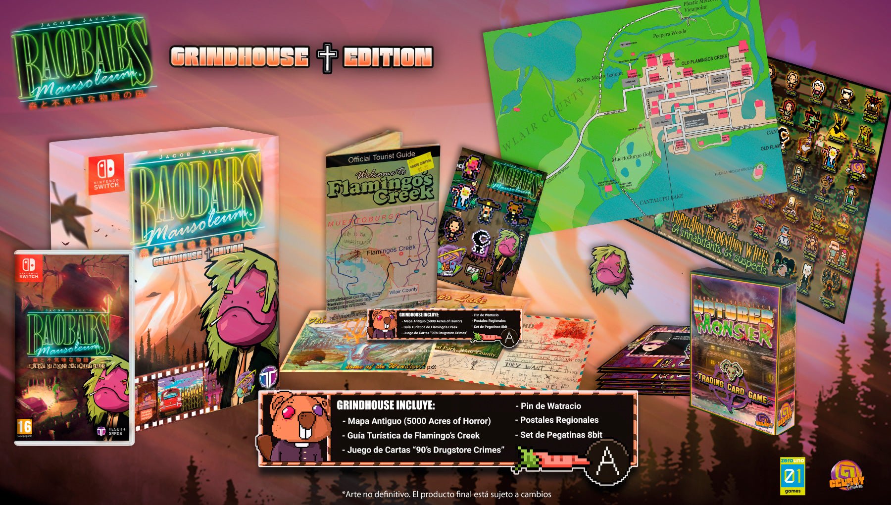 Baobabs Mausoleum Grindhouse Edition Nintendo SWITCH - Jeux Vidéo Physique - TESURA - Shop Just for Games