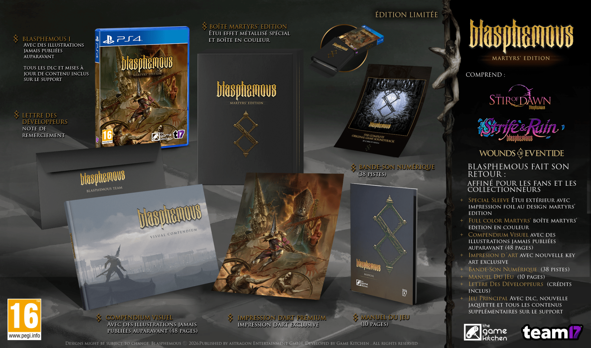 Blasphemous Martyr's Edition Playstation 4 - Jeux Vidéo Physique - Astragon - Shop Just for Games