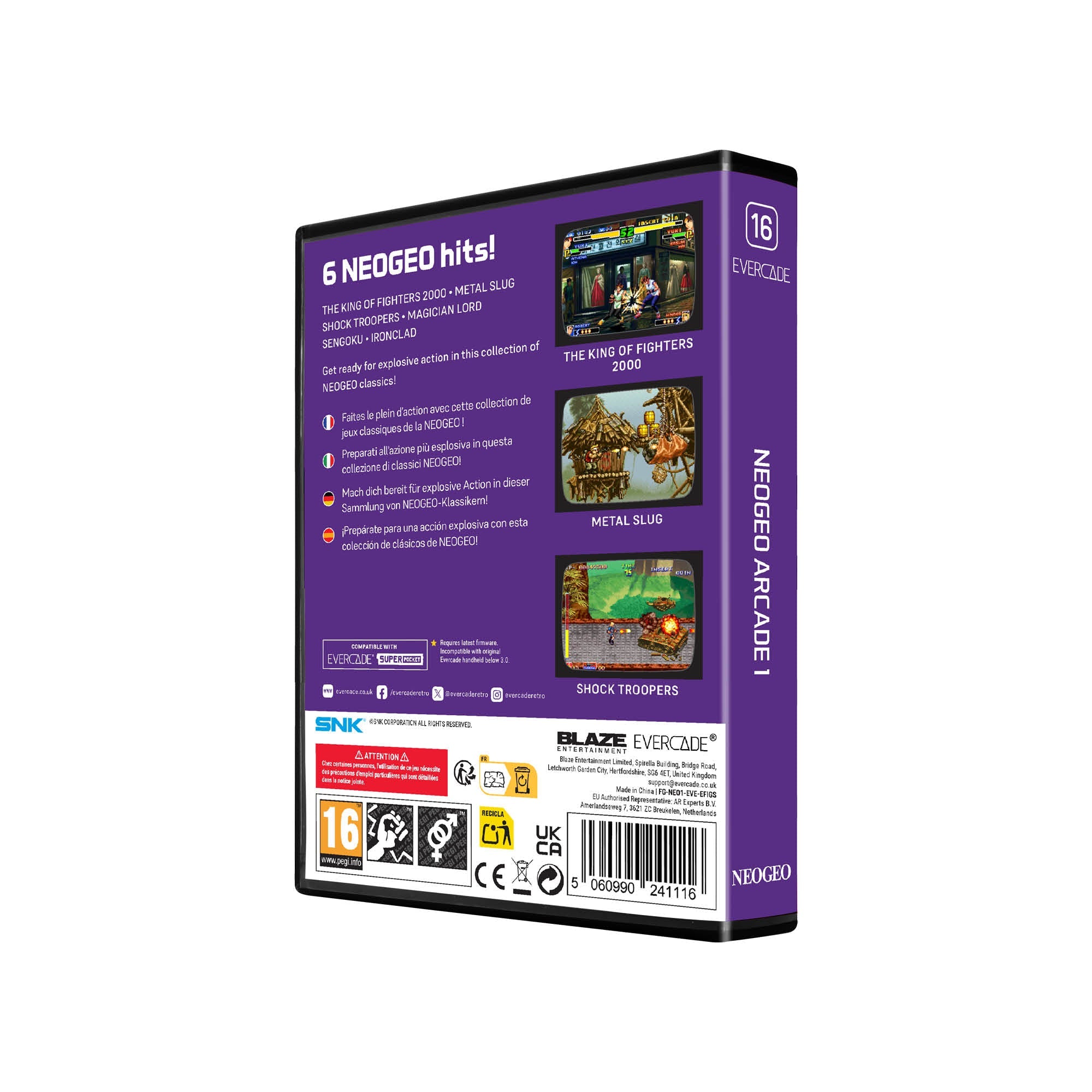 Blaze Evercade - NEOGEO Arcade 1 - Cartouche n°16 - Jeux Rétro - Evercade - Shop Just for Games