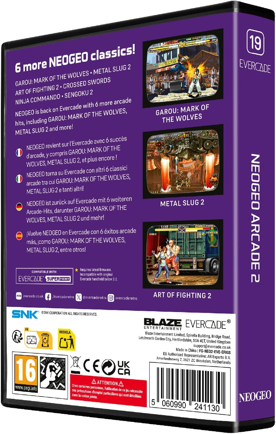 Blaze Evercade - NEOGEO Arcade Collection 2 - Cartouche n°19 - Jeux Rétro - Evercade - Shop Just for Games