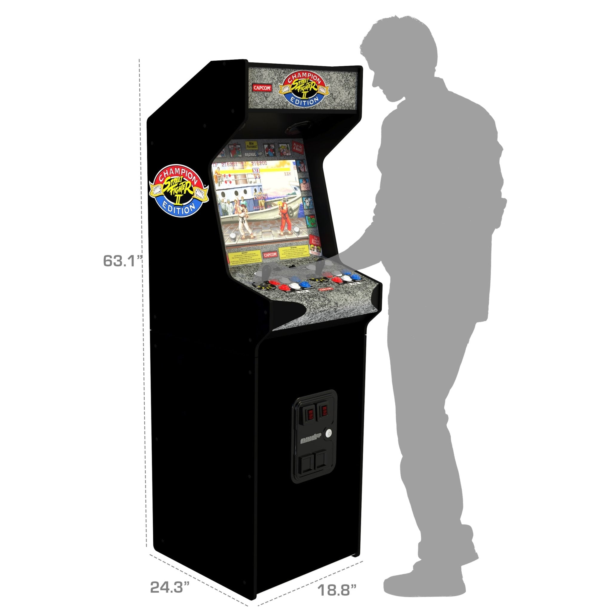 Borne Arcade1Up Street Fighter Deluxe Arcade Machine - Borne arcade - Arcade1Up - Shop Just for Games