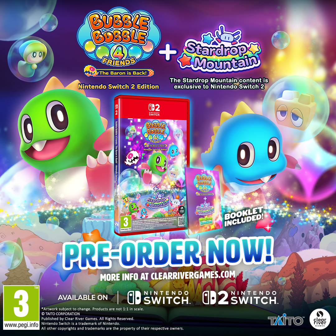 Bubble Bobble 4 Friends Baron is Back SWITCH 2 Edition - Jeux Vidéo Physique - Clear River Games - Shop Just for Games