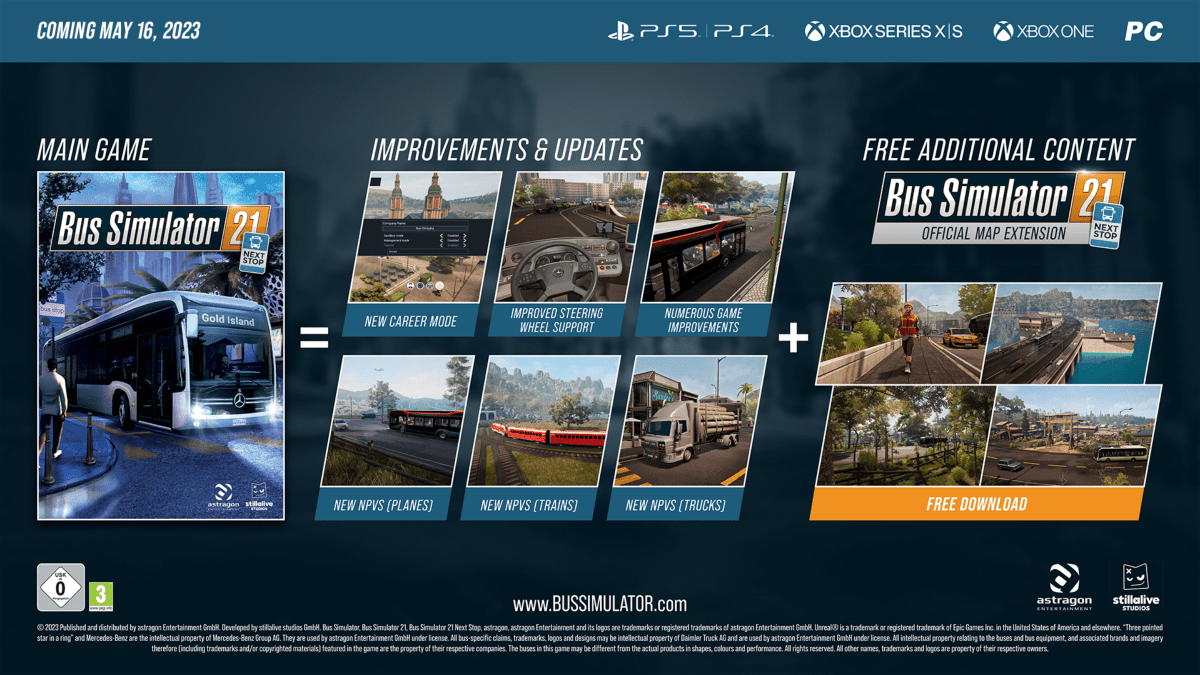 Bus Simulator Next Stop Gold Edition Xbox Series X / Xbox One - Jeux Vidéo Physique - Astragon - Shop Just for Games