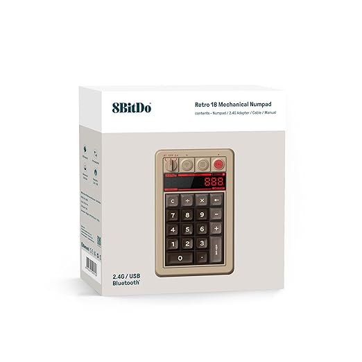 8BitDo Retro Mechanical Numpad C64 - Claviers - 8Bitdo - Shop Just for Games