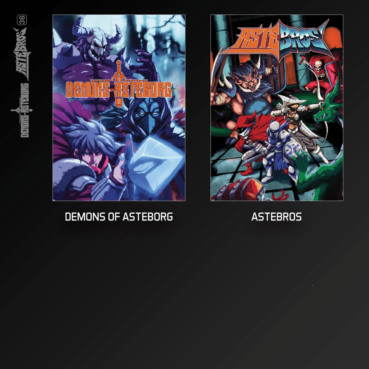 Demons of Asteborg & Astebros - Cartouche n° 36 - Jeux Rétro - Evercade - Shop Just for Games