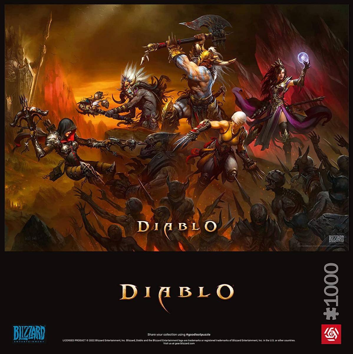 Diablo Heroes Battle Puzzle 1000 pièces - Puzzles - CENEGA - Shop Just for Games
