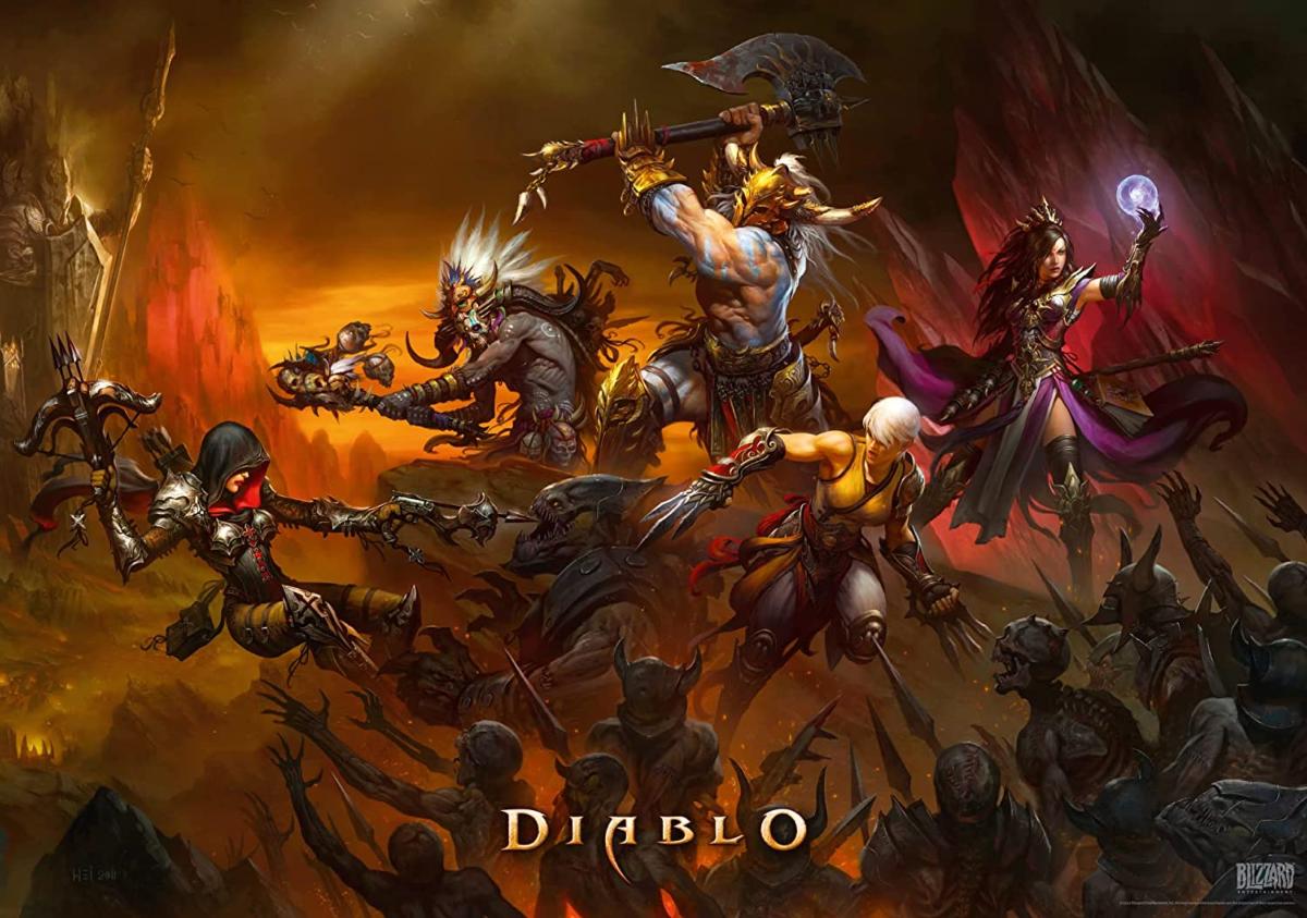 Diablo Heroes Battle Puzzle 1000 pièces - Puzzles - CENEGA - Shop Just for Games