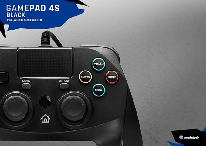 GamePad filaire Noir pour PS4 - Snakebyte - Manettes - Snakebyte - Shop Just for Games