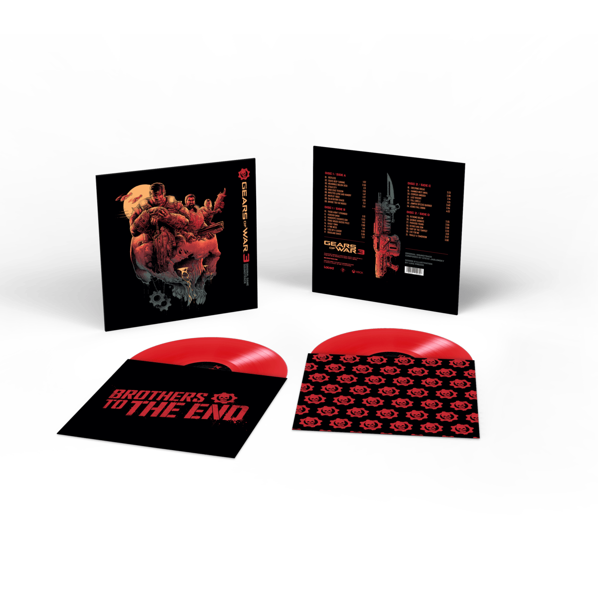 Gears of War 3 OST Vinyle - 2LP - Vinyles - Laced Records - Shop Just for Games