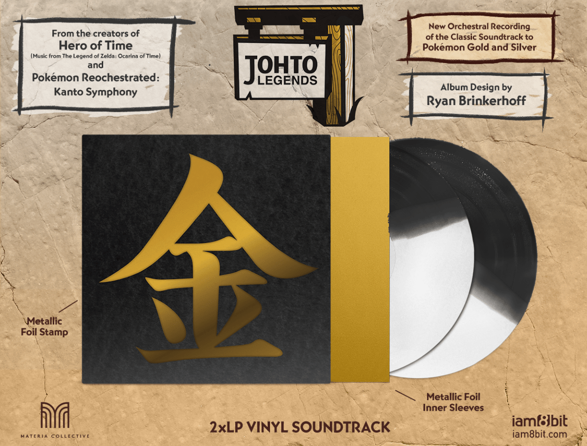 Johto Legends: Music from Pokemon Gold & Silver - Vinyles - iam8bit - Shop Just for Games
