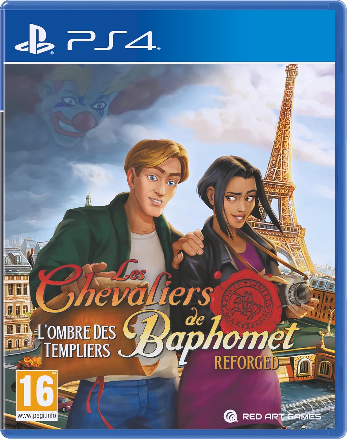 Les Chevaliers de Baphomet - L'ombre des templiers : Reforged PS4 - Jeux Vidéo Physique - Red Art Games - Shop Just for Games