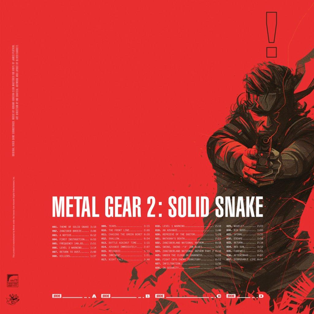 Metal Gear 2 : Solid Snake OST Vinyle - 2LP - Vinyles - MONDO - Shop Just for Games