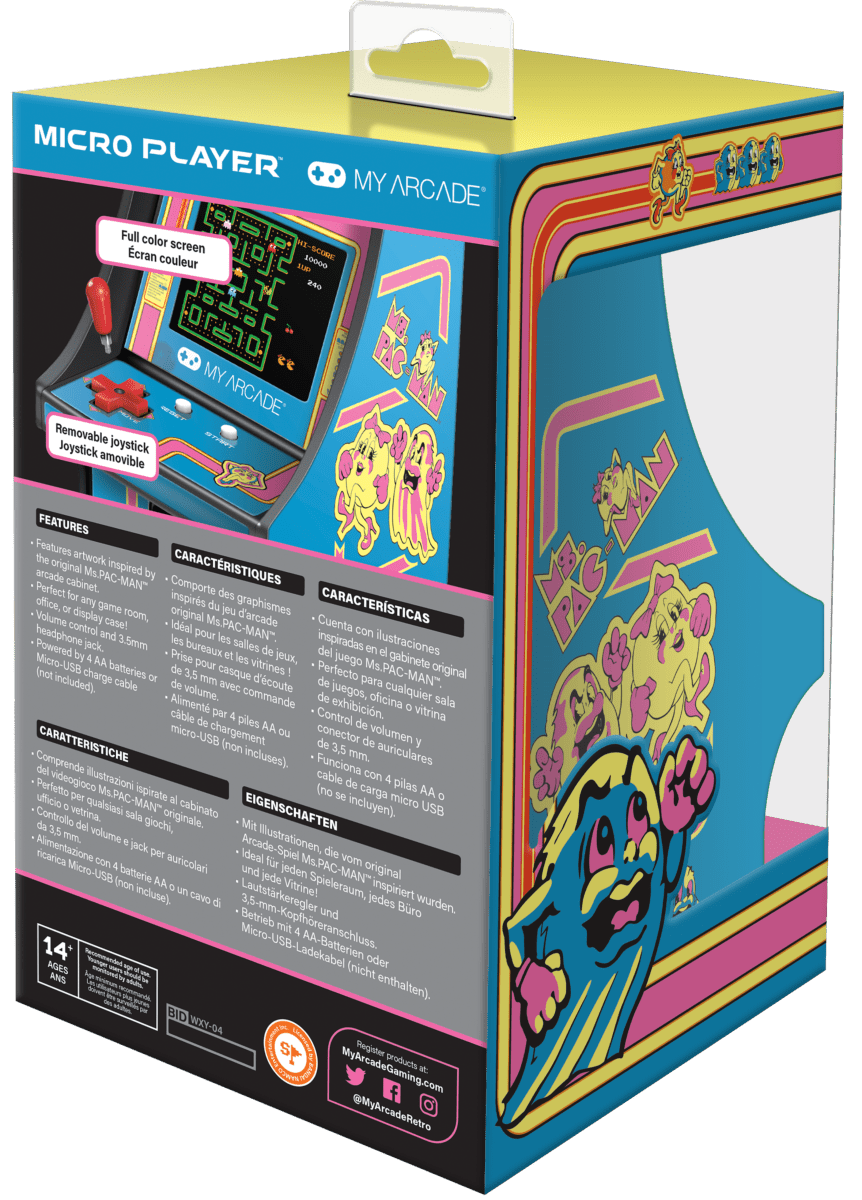 My Arcade - Ms. Pac - Man Micro Player - Console portable - My Arcade - Shop Just for Games