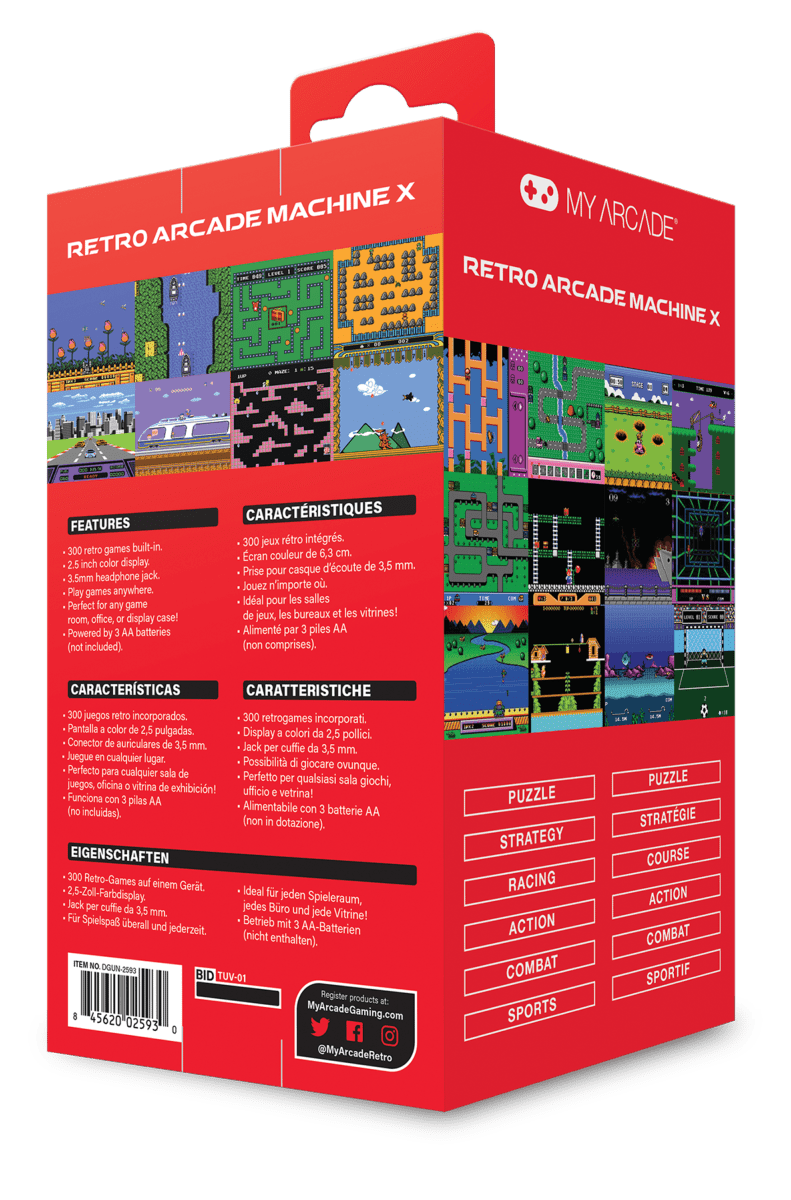 My Arcade - Retro Arcade Machine X (300 in 1) - Console portable - My Arcade - Shop Just for Games