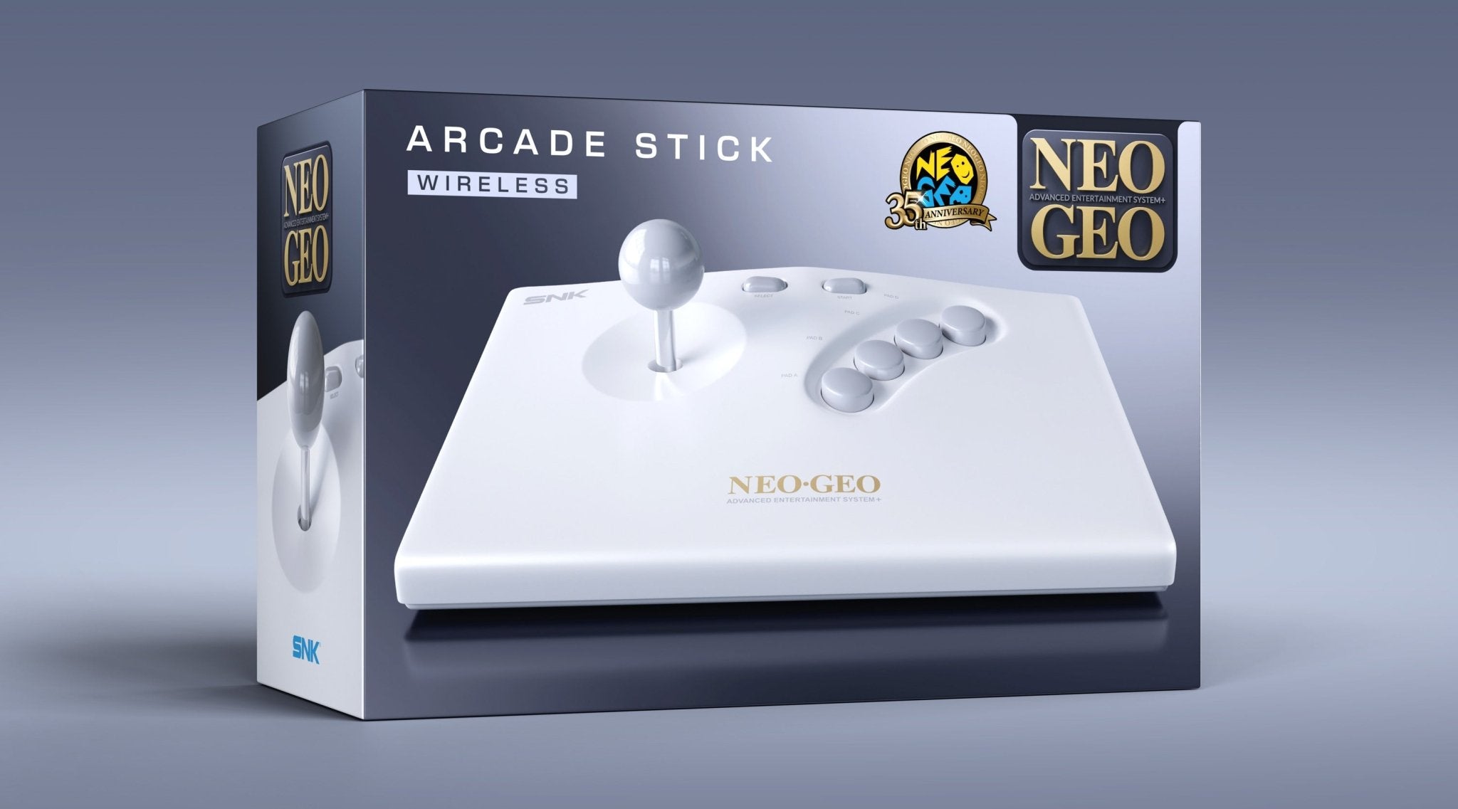 NEO GEO AES+ Arcade Stick sans fil Blanc - Console portable - SNK - Shop Just for Games