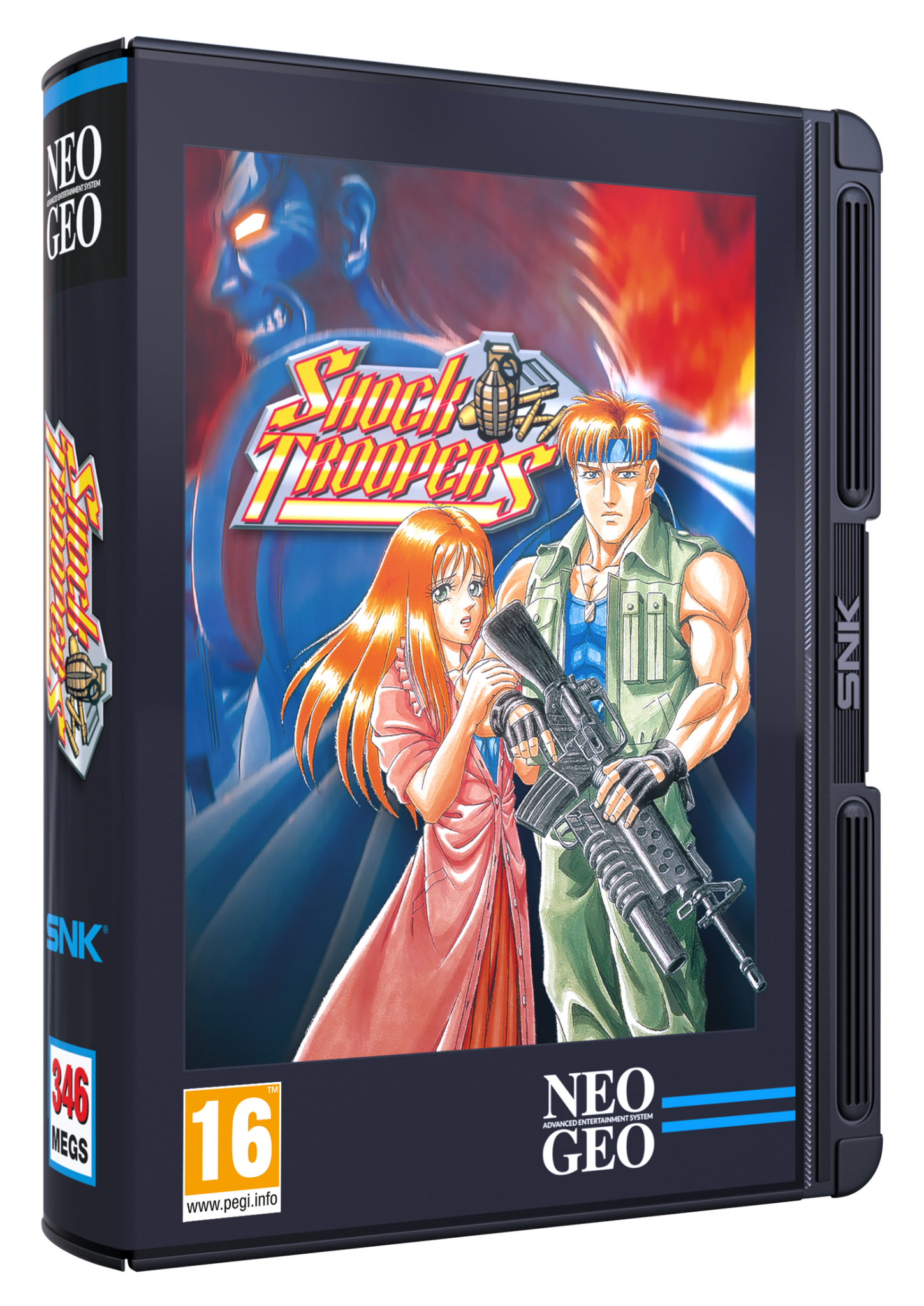 NEO GEO AES+ Cartouche de Jeu Shock Troopers - Jeux Vidéo Cartouche - SNK - Shop Just for Games