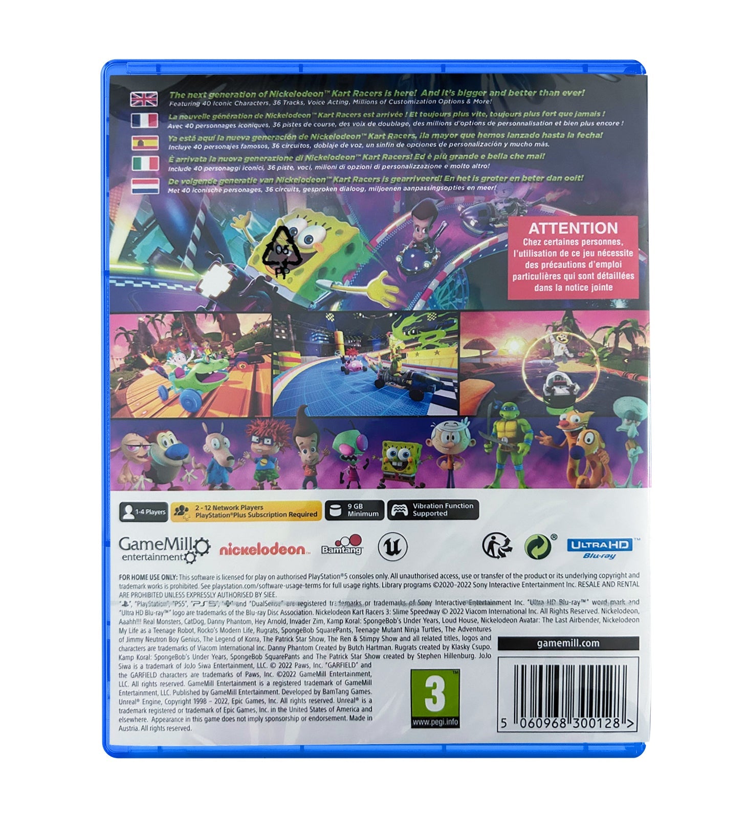 Nickelodeon Kart Racers 3 Slime Speedway PS5 - Jeux Vidéo Physique - GAMEMILL - Shop Just for Games