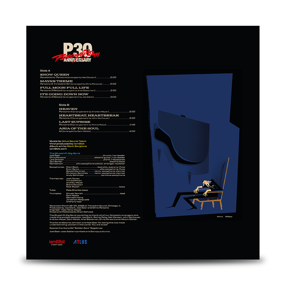 Persona 30th Anniversary Jazz Album 1LP - Vinyles - iam8bit - Shop Just for Games