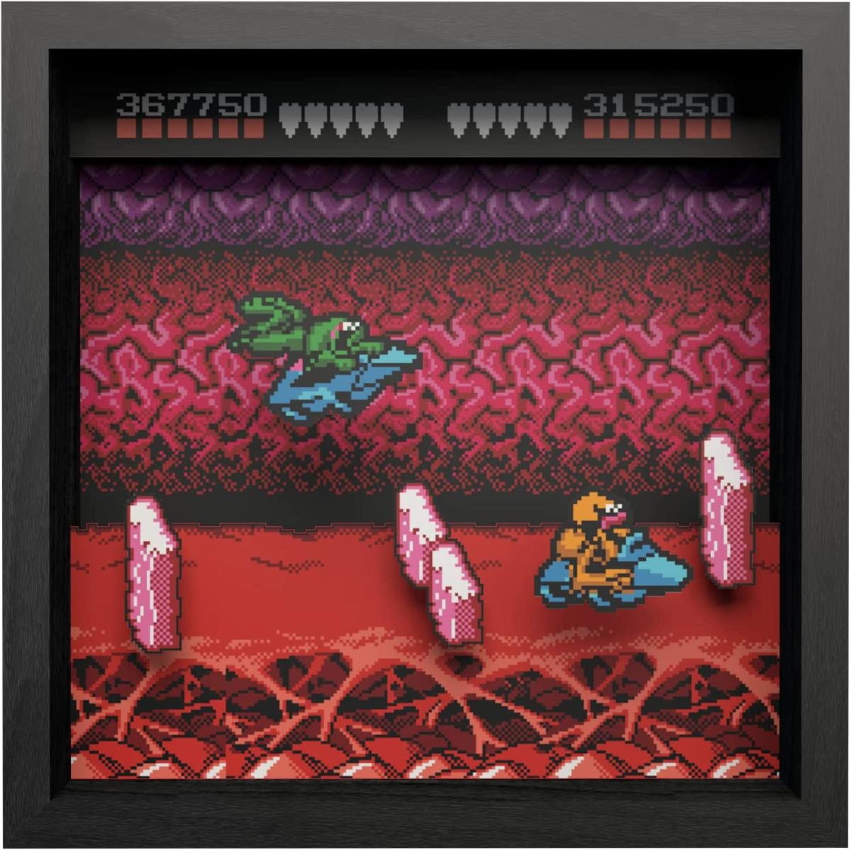 Pixel Frames - Battletoads NES Turbo Tunnel - 23x23 cm - Pixel Frames - Level Up Labs - Shop Just for Games