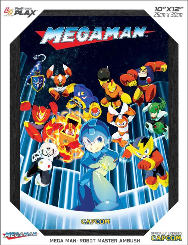 Pixel Frames Plax Mega Man Robot Master Ambush - Lenticular Frame - Pixel Frames - Level Up Labs - Shop Just for Games
