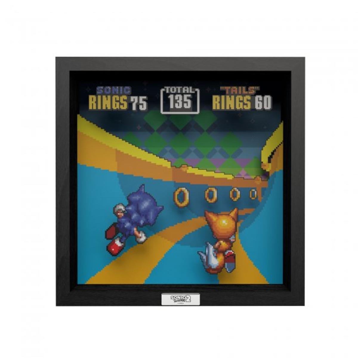 Pixel Frames - Sonic the Hedgedog 2 Special Stage - 23x23 cm - Pixel Frames - Level Up Labs - Shop Just for Games
