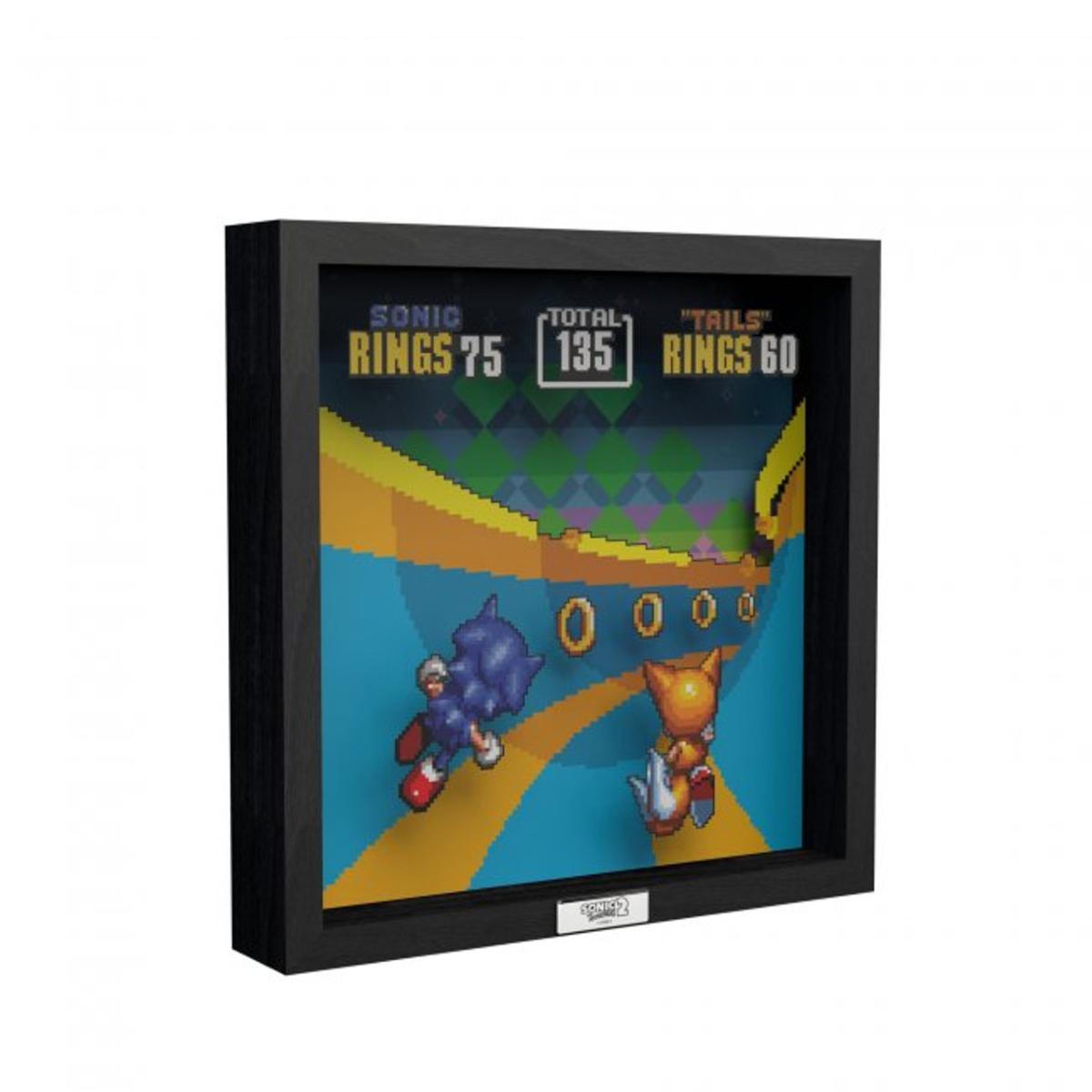Pixel Frames - Sonic the Hedgedog 2 Special Stage - 23x23 cm - Pixel Frames - Level Up Labs - Shop Just for Games