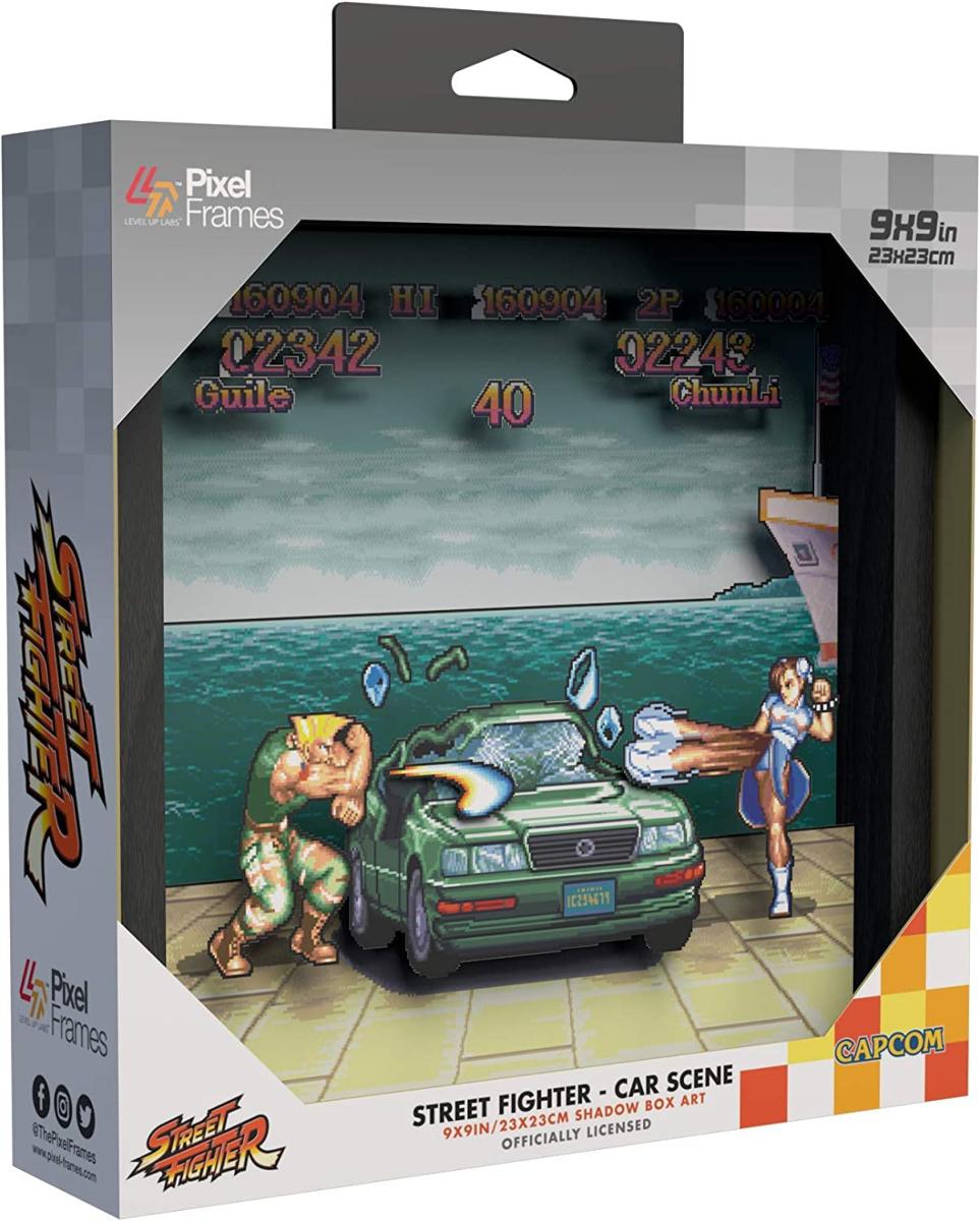 Pixel Frames Street Fighter II : Car Scene - 23 x 23 cm - Pixel Frames - Level Up Labs - Shop Just for Games