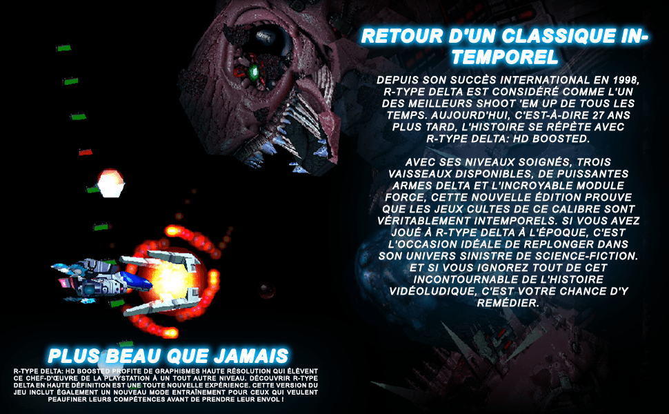 R - Type Delta HD Boosted Playstation 5 - Jeux Vidéo Physique - Clear River Games - Shop Just for Games