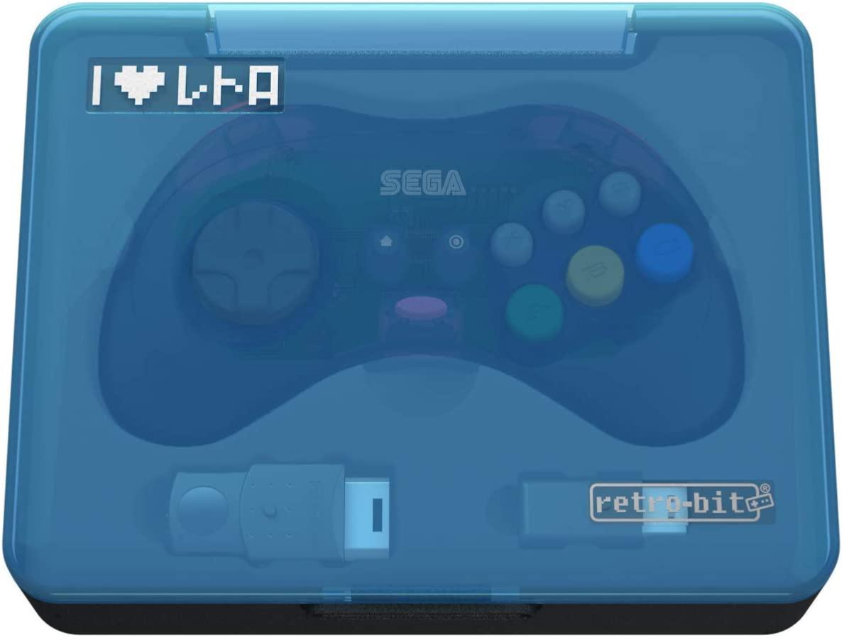 Retrobit - Sega Saturn Manette Grise 8 boutons sans fil 2.4Ghz - Dongle USB/Port d'Origine inclus - Manettes - retro - bit - Shop Just for Games