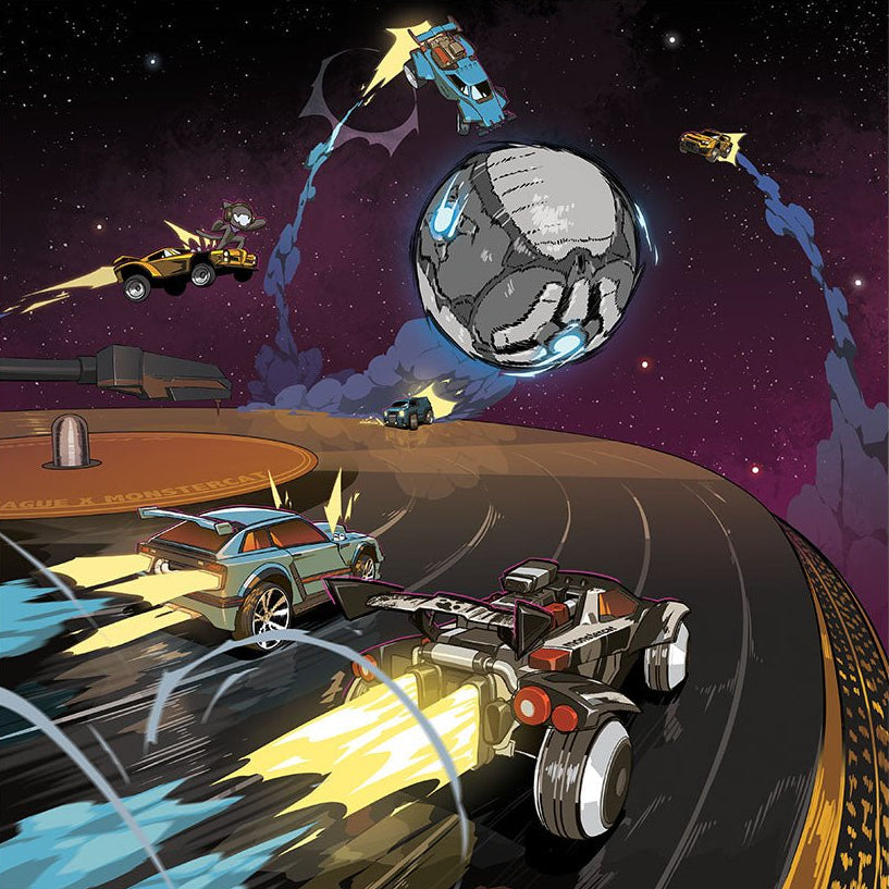 Rocket League x Monstercat 10 Year Anniversary 2LP - Vinyles - iam8bit - Shop Just for Games
